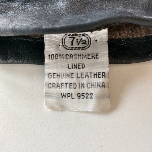 Leather gloves with cashmere lining - Picture 3 of 7